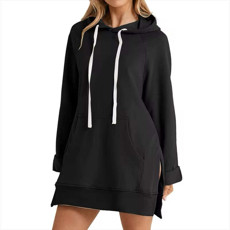 Robe Sweat à Capuche Femme Poches