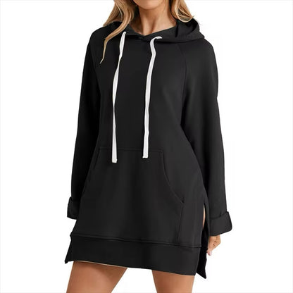 Robe Sweat à Capuche Femme Poches