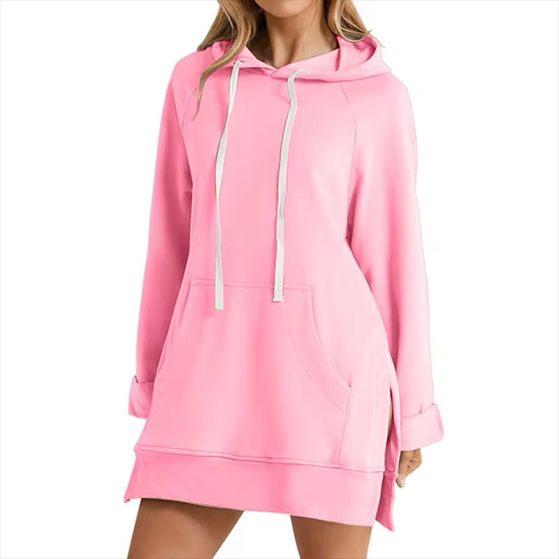 Robe Sweat à Capuche Femme Poches